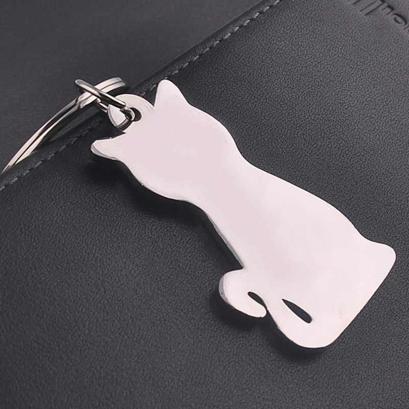 Elechobby Interesting Keyring Keychain (Cat shape) - Image 4